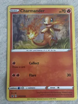 Pokemon Card TCG Holo Rare Sword & Shield Promo Cards SWSH092 Charmander NM - Image 1