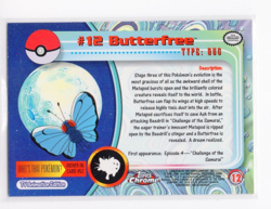 Topps Chrome Butterfree Pack Fresh #12 Pokemon Card (Z1) - Image 2