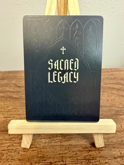 2025 Sacred Legacy Jesus Christ Secret Rare Stained Glass Card 103/100 - Image 2