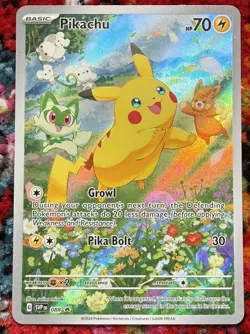 Pikachu 088 Sv: Scarlet & Violet Black Star Promo Cards Illustrator Rare Holo - Image 1