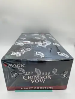 Magic: The Gathering Innistrad: Crimson Vow Draft Booste Box - Tear In Plastic 630509993475 - Image 5