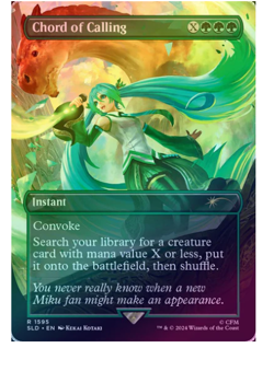 Chord of Calling - Hatsune Miku: Digital Sensation Foil Secret Lair MTG - Image 1