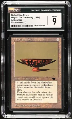 GOLGOTHIAN SYLEX Antiquities Rare Reserved List CGC 9 MTG [Nostalgium] - Image 1