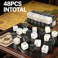 48 Pieces MTG Counter Token Dice Counters Marble Keyword Counters Life Counter - Image 4