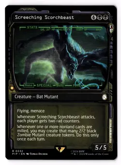 Screeching Scorchbeast (Showcase) 332 Universes Beyond: Fallout Normal NM - Image 1