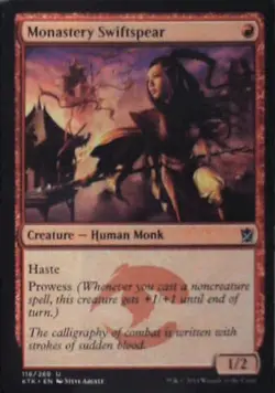 Monastery Swiftspear - Khans of Tarkir: #118, Magic: The Gathering Nm C259 - Image 1