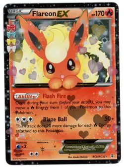 FLAREON EX 2016 Pokemon Generations Radiant Collection Ultra Rare #RC6/RC32 - Image 1
