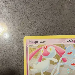 Pokemon TCG Mesprit 14/123 Mysterious Treasures Holo Rare - LP+/NM - Swirl - Image 5