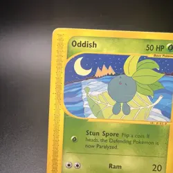 Oddish 97/165 - Aquapolis - EReader - Vintage 2002 Pokemon Card - Image 3