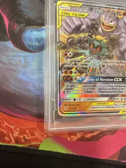 2019 POKEMON SUN & MOON UNBROKEN BONDS #82 MARSHADOW & MACHAMP GX PSA 10 - Image 4