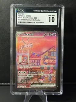 Pokemon Mew ex 151 Ultra Premium Collection Promo SVP 053 CGC GEM MINT 10 - Image 1