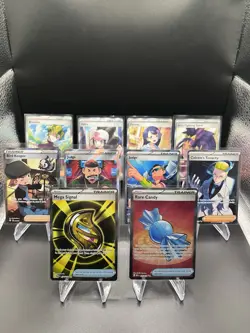 Pokemon TCG: 10 Card Full Art Trainer/Item Lot Holo Mixed Sets NM - Image 1