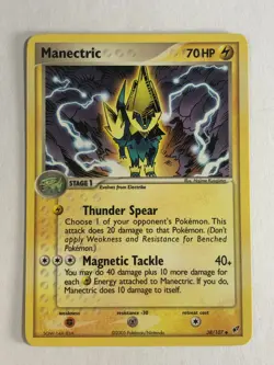 Pokemon TCG Deoxys set Manectric 38/107 Near Mint - Image 1
