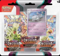 Obsidian Flames Houndstone 3-Pack Blister - Pokemon TCG - New & Sealed - Image 1