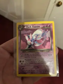 RARE HOLO SWIRL 2000 POKEMON NEO DESTINY #4 DARK ESPEON (EXCELLENT CONDITION) - Image 3