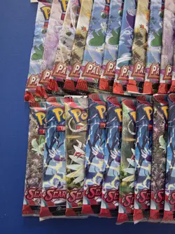 Pokemon Scarlet & Violet Base (x24) Paldea Evolved (x52) Totals 76 Booster Packs - Image 5