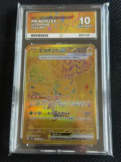 Pikachu ex Gold Ultra Rare 236/187 Japanese Terastal Festival ACE 10 pokemon - Image 1