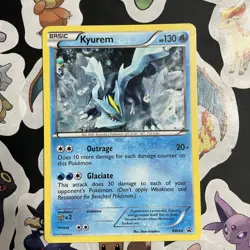 Kyurem BW44 Pokemon Black & White Black Star Promo Holo Card LP - Image 1