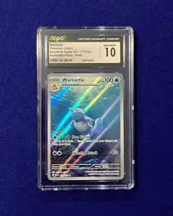CGC 10 Wartortle #171 SV 151 Pokemon 2023 GEM MINT - Image 1