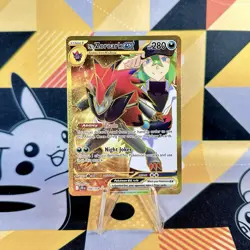N's Zoroark ex 189/159 Gold Hyper Rare Sv09: Journey Together Pokemon TCG - Image 1