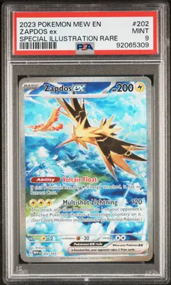 PSA 9 Zapdos ex 202/165 | Special Illustration Rare | 151 Pokemon TCG - Image 2