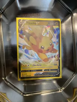 Pokemon TCG Pikachu V SWSH Black Star Promos SWSH285 Holo Promo - Image 1