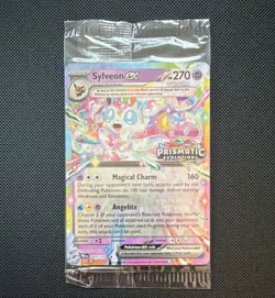 Pokemon Sylveon EX Prismatic Evolutions Sealed Promo Stamped Holo #041/131 Fairy - Image 1