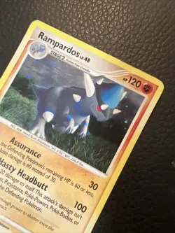 Rampardos 33/123 Lv. 48 Holo Mysterious Treasures Pokemon Vintage 2007 TCG * - Image 2