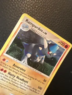Rampardos 33/123 Lv. 48 Holo Mysterious Treasures Pokemon Vintage 2007 TCG * - Image 3