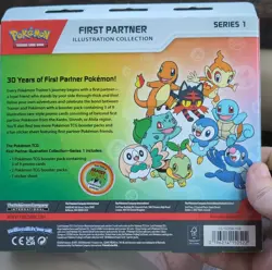 Pokemon TCG First Partner Illustration Collection Series 1 Box, 3 Boosters, 3 P… - Image 2