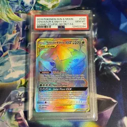 Pokemon Venusaur & Snivy GX 2019 Cosmic Eclipse 249/236 PSA 10 - Image 4
