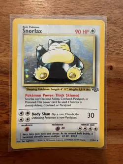 Snorlax 11/64 Jungle Holo Rare Unlimited Pokemon TCG - Image 1