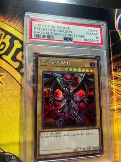 PSA 10 Red-Eyes Black Dragon Alt Art Prismatic Secret Rare PAC1 Yu-Gi-Oh! - Image 3