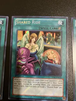 X3 Yugioh Shared Ride LVAL-EN070 Secret Rare 1st Ed NM - Image 4
