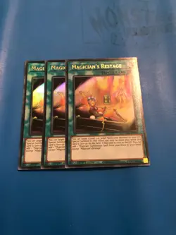 YUGIOH 3x Ultra Rare Magician's Restage MAMA-EN086 1st Edition - Image 1