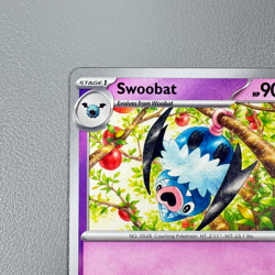 Pokemon TCG Card - Swoobat 33/91 Uncommon | 2024 Paldean Fates | NM/Mint - Image 3