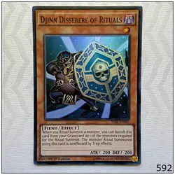 Djinn Disserere of Rituals - THSF-EN040 - Super Rare 1st Edition Yugioh - Image 1