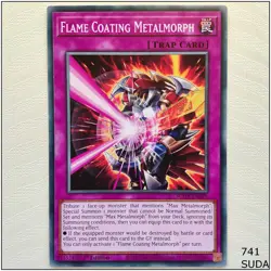 Flame Coating Metalmorph - SUDA-EN075 - Common 1st Edition Yugioh - Image 1