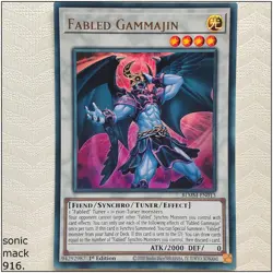 Fabled Gammajin - BLMM-EN013 - Ultra Rare 1st Edition Yugioh - Image 1