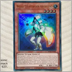 Weiss, Lightsworn Archfiend - MP25-EN186 - Ultra Rare 1st Edition Yugioh - Image 1