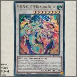 P.U.N.K. JAM Dragon Drive - BLMM-EN078 - Ultra Rare 1st Edition Yugioh - Image 1