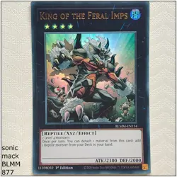 King of the Feral Imps - BLMM-EN154 - Ultra Rare 1st Edition Yugioh - Image 1