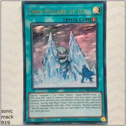 Twin Pillars of Ice - BLMM-EN032 - Ultra Rare 1st Edition Yugioh - Image 1