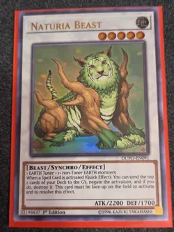 Yugioh Naturia Beast DUPO-EN091 Ultra Rare 1st Edition NM - Image 1