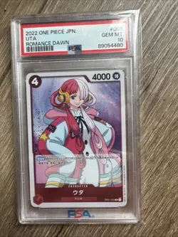 2022 One Piece Uta OP01-005 Romance Dawn Japan PSA 10 GEM Mint Rare - Image 2