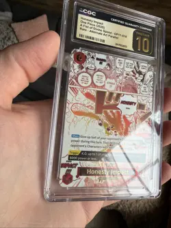 Pristine 10 CGC One Piece Honesty Impact Alt Art OP11-018 Fist of Divine Speed - Image 4