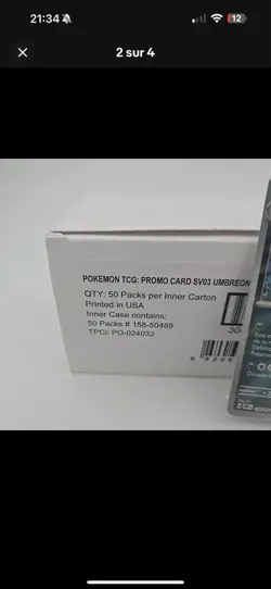 50x ~ESP~ ESPAGNOL Umbreon Reverse Holo Stamp Sealed PROMO Pokemon Card 130 - Image 2