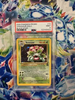 Pokemon Venusaur 2000 Promo Black Star #13 Holo Card PSA Mint 9 Graded - Image 1