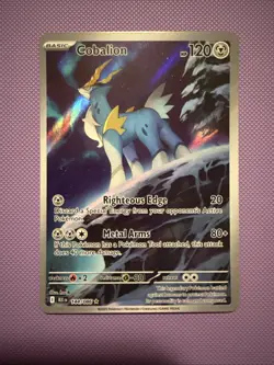 Pokemon Cobalion 144/086 Illustration Rare SV: Black Bolt IR NM Mint - Image 1
