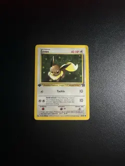 Eevee 55/82 Common Team Rocket Pokemon Card 1st Edition - Image 1